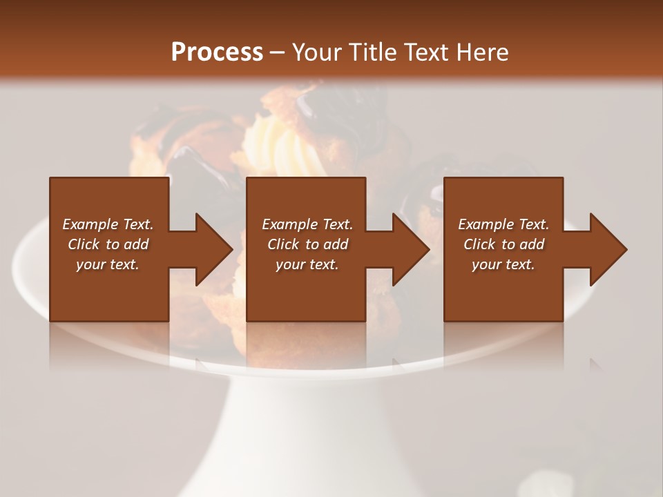A Plate Of Pastries On A Table With Flowers PowerPoint Template