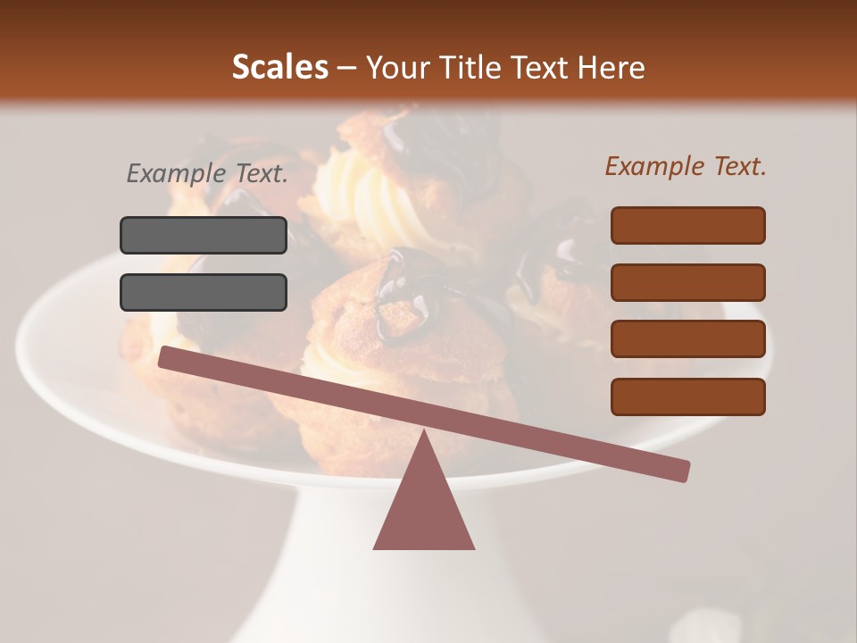 A Plate Of Pastries On A Table With Flowers PowerPoint Template