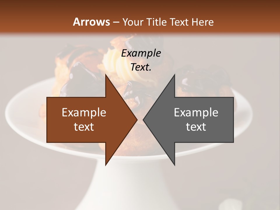 A Plate Of Pastries On A Table With Flowers PowerPoint Template