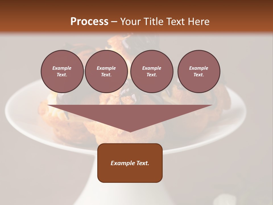 A Plate Of Pastries On A Table With Flowers PowerPoint Template