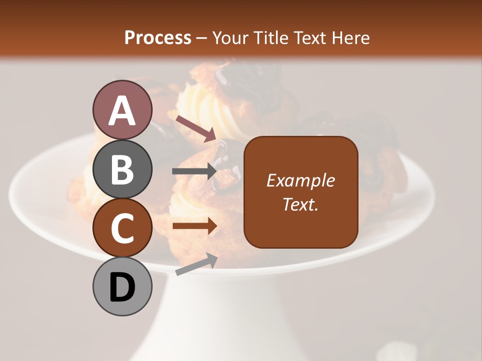 A Plate Of Pastries On A Table With Flowers PowerPoint Template