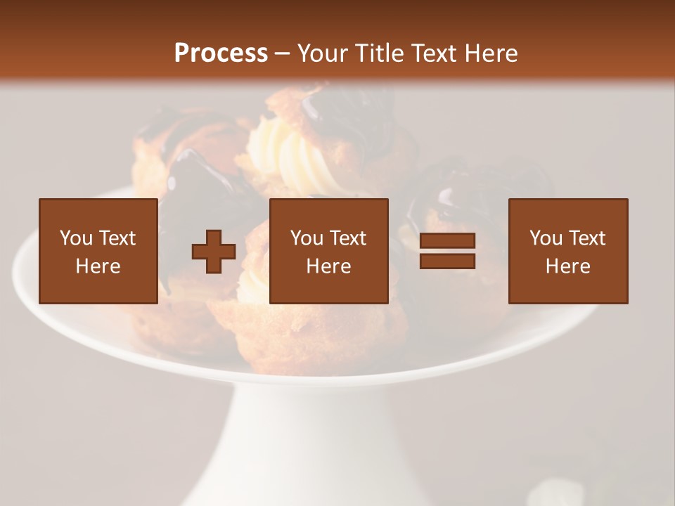 A Plate Of Pastries On A Table With Flowers PowerPoint Template