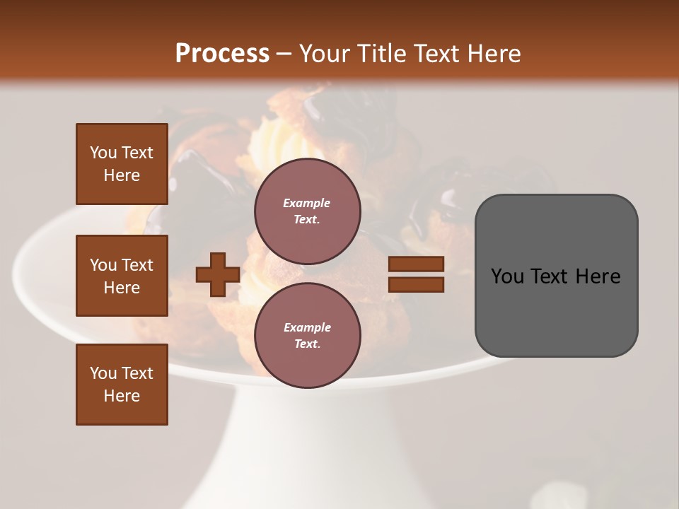 A Plate Of Pastries On A Table With Flowers PowerPoint Template