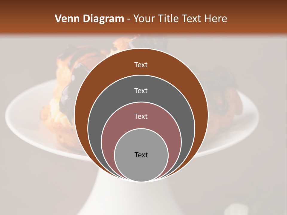 A Plate Of Pastries On A Table With Flowers PowerPoint Template