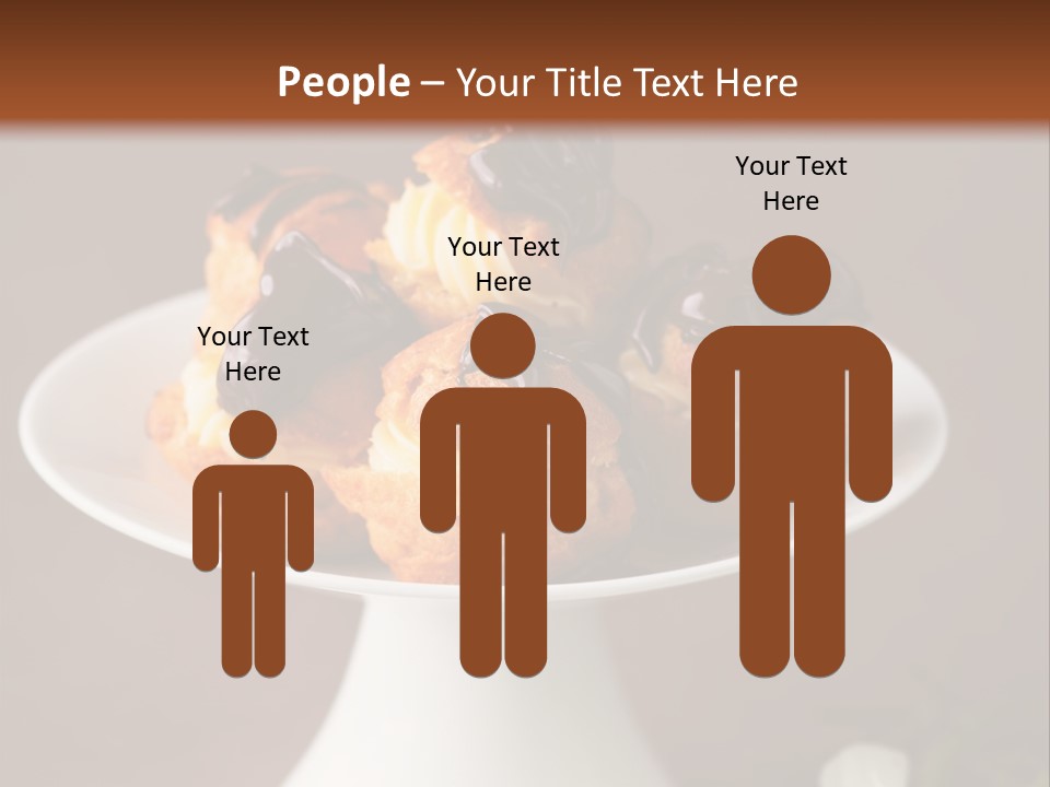 A Plate Of Pastries On A Table With Flowers PowerPoint Template