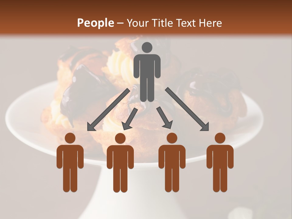 A Plate Of Pastries On A Table With Flowers PowerPoint Template