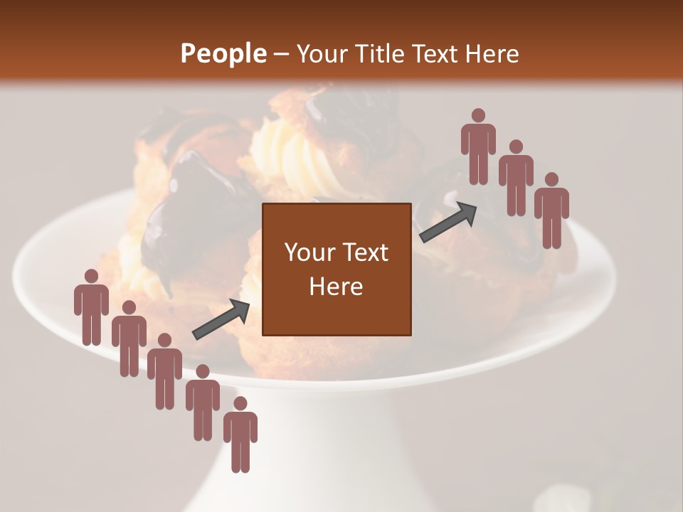 A Plate Of Pastries On A Table With Flowers PowerPoint Template