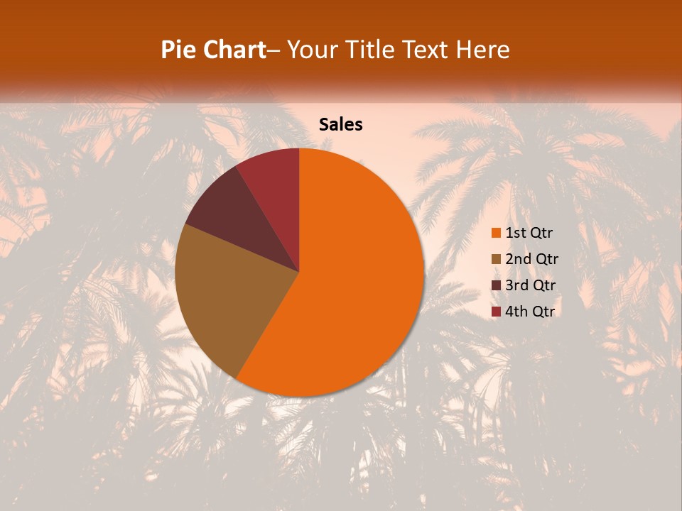 A Group Of Palm Trees With The Sun In The Background PowerPoint Template