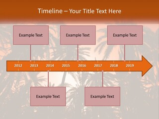 A Group Of Palm Trees With The Sun In The Background PowerPoint Template