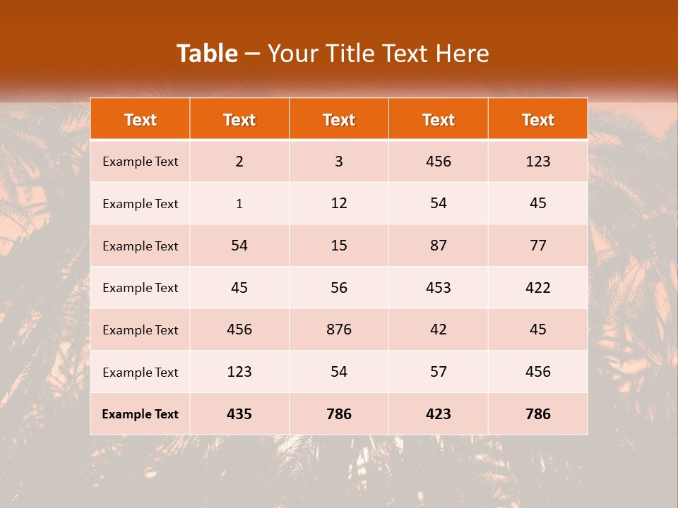 A Group Of Palm Trees With The Sun In The Background PowerPoint Template