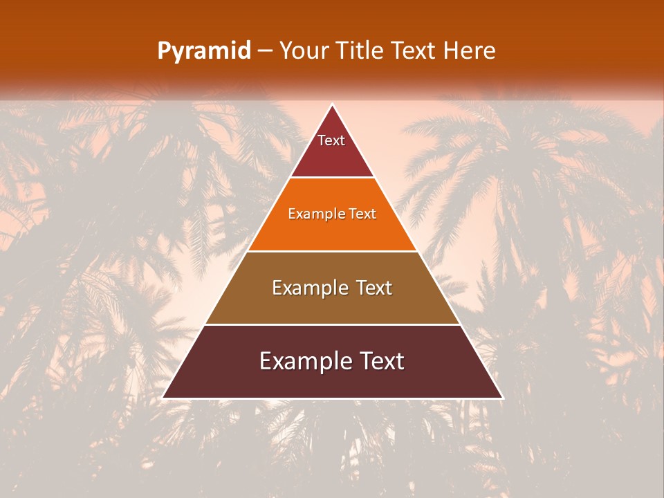 A Group Of Palm Trees With The Sun In The Background PowerPoint Template