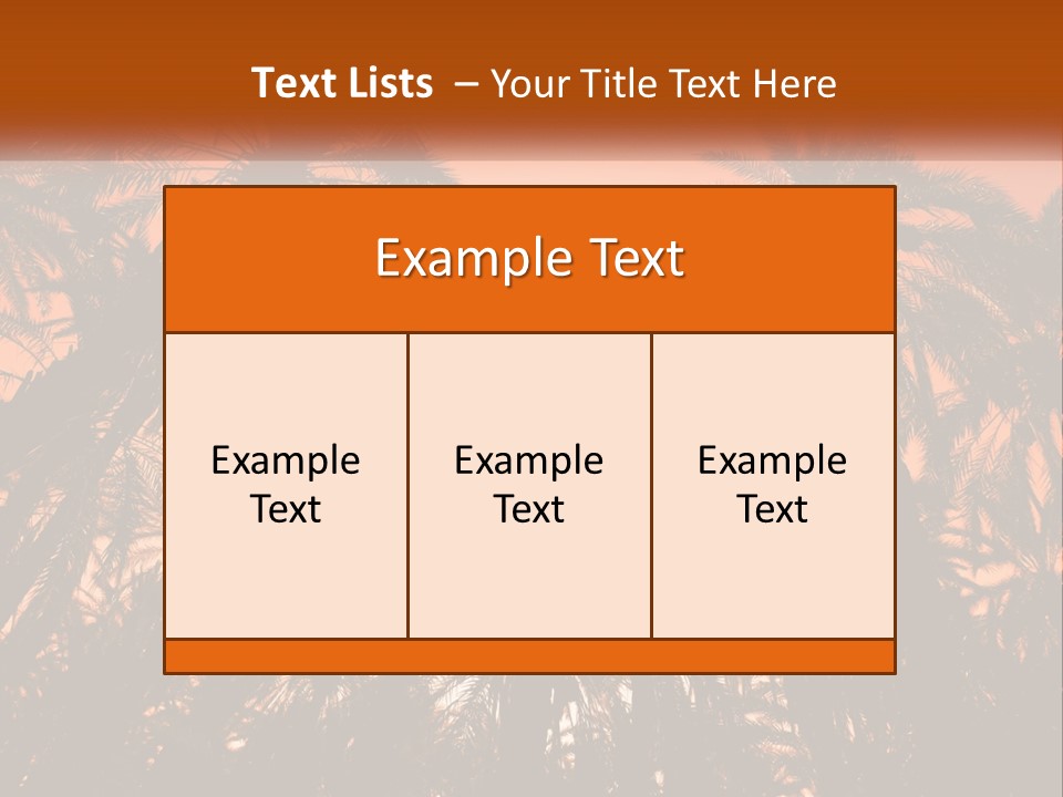 A Group Of Palm Trees With The Sun In The Background PowerPoint Template