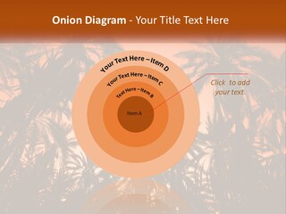 A Group Of Palm Trees With The Sun In The Background PowerPoint Template