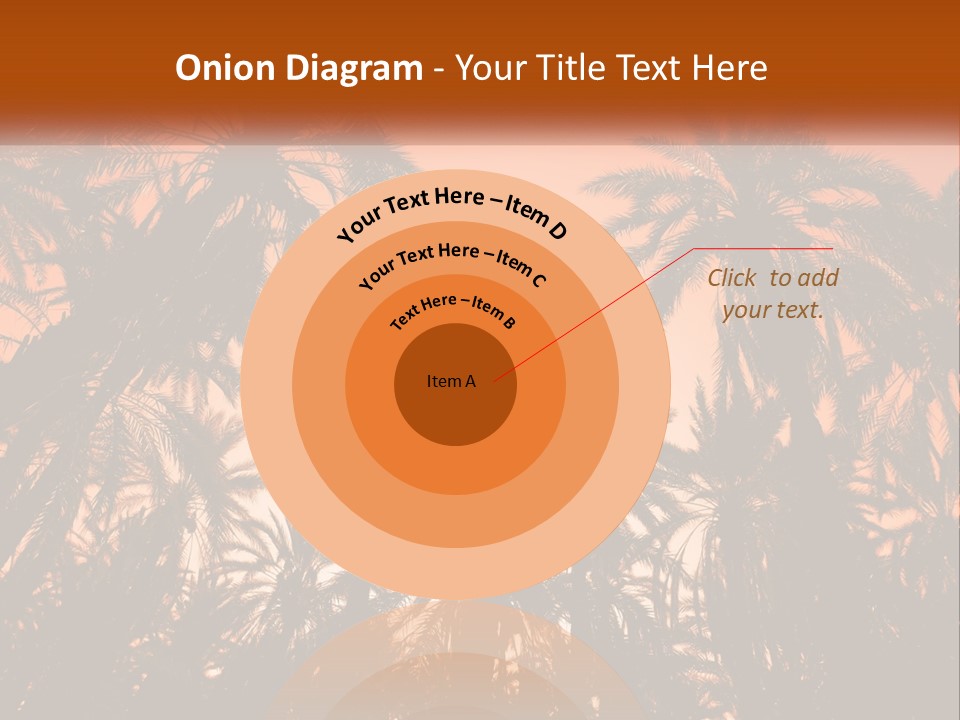 A Group Of Palm Trees With The Sun In The Background PowerPoint Template