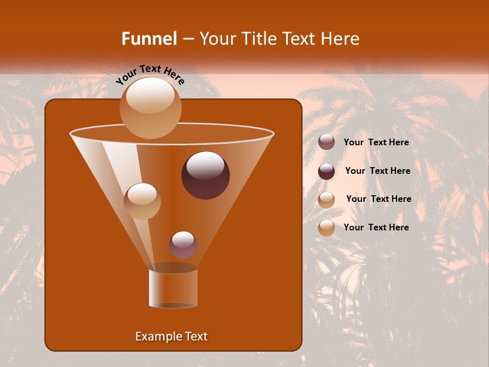 A Group Of Palm Trees With The Sun In The Background PowerPoint Template