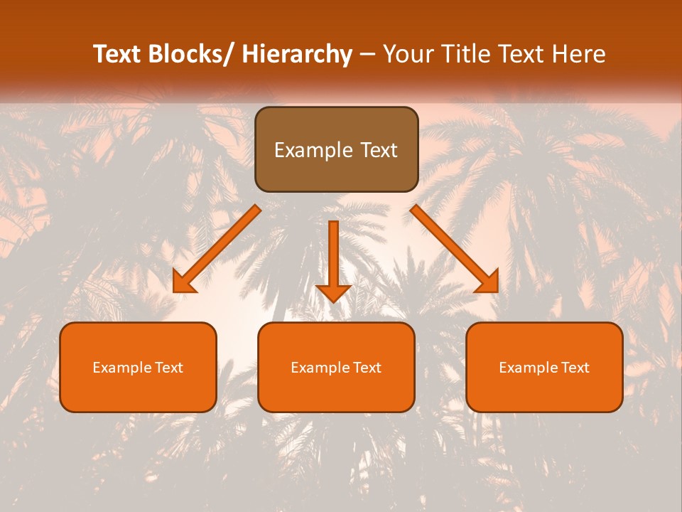 A Group Of Palm Trees With The Sun In The Background PowerPoint Template