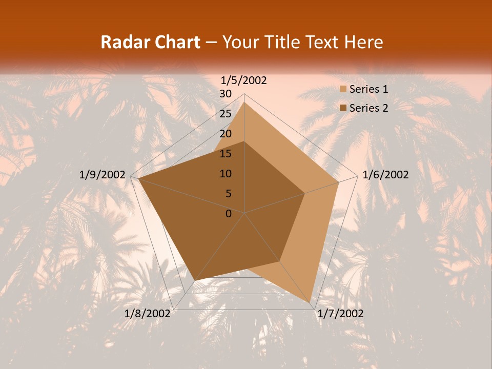 A Group Of Palm Trees With The Sun In The Background PowerPoint Template