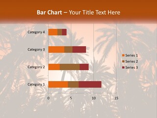 A Group Of Palm Trees With The Sun In The Background PowerPoint Template