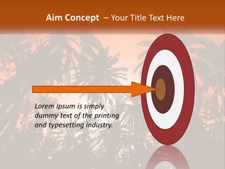 A Group Of Palm Trees With The Sun In The Background PowerPoint Template