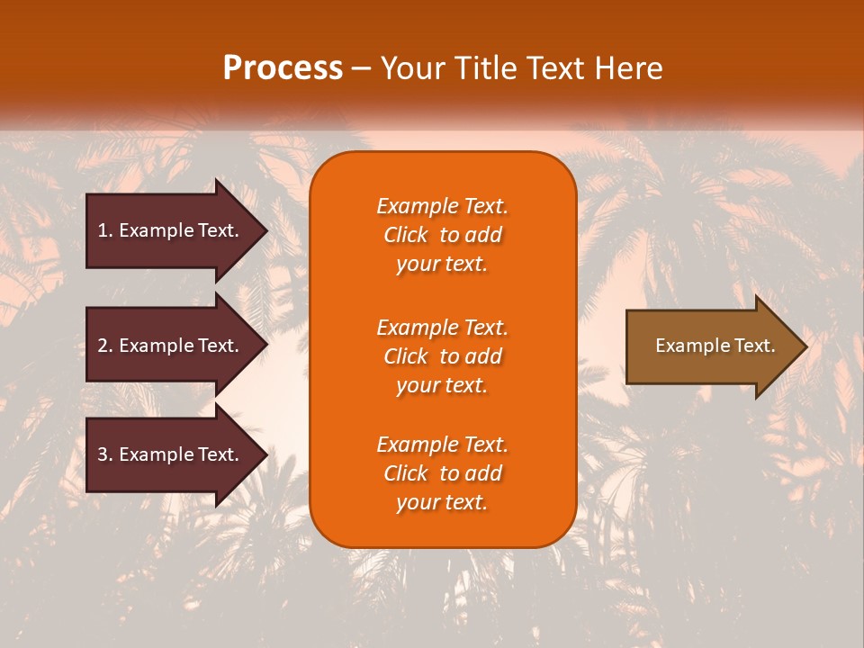 A Group Of Palm Trees With The Sun In The Background PowerPoint Template