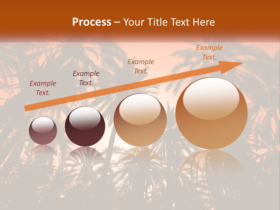 A Group Of Palm Trees With The Sun In The Background PowerPoint Template