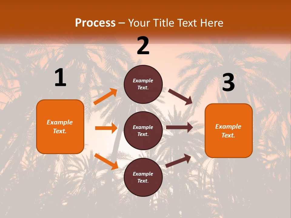 A Group Of Palm Trees With The Sun In The Background PowerPoint Template