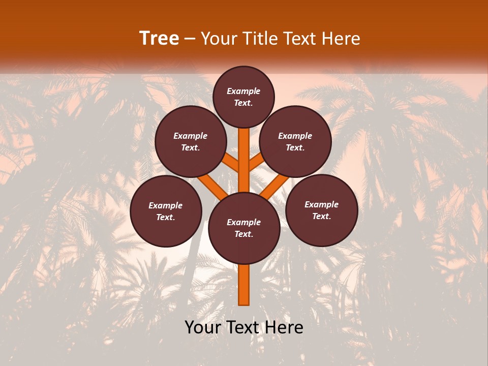 A Group Of Palm Trees With The Sun In The Background PowerPoint Template