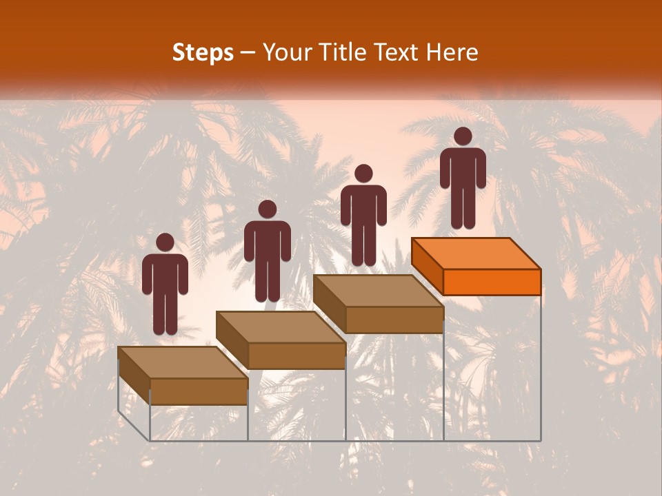 A Group Of Palm Trees With The Sun In The Background PowerPoint Template