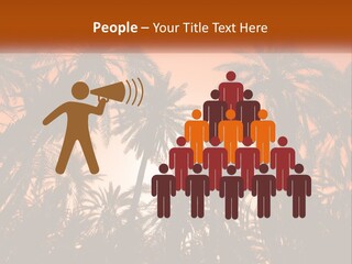 A Group Of Palm Trees With The Sun In The Background PowerPoint Template