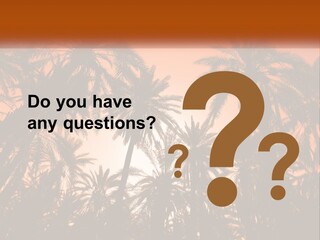 A Group Of Palm Trees With The Sun In The Background PowerPoint Template