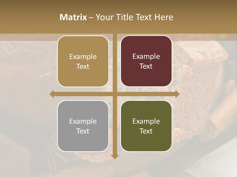 A Loaf Of Bread With Nuts On A Cutting Board PowerPoint Template