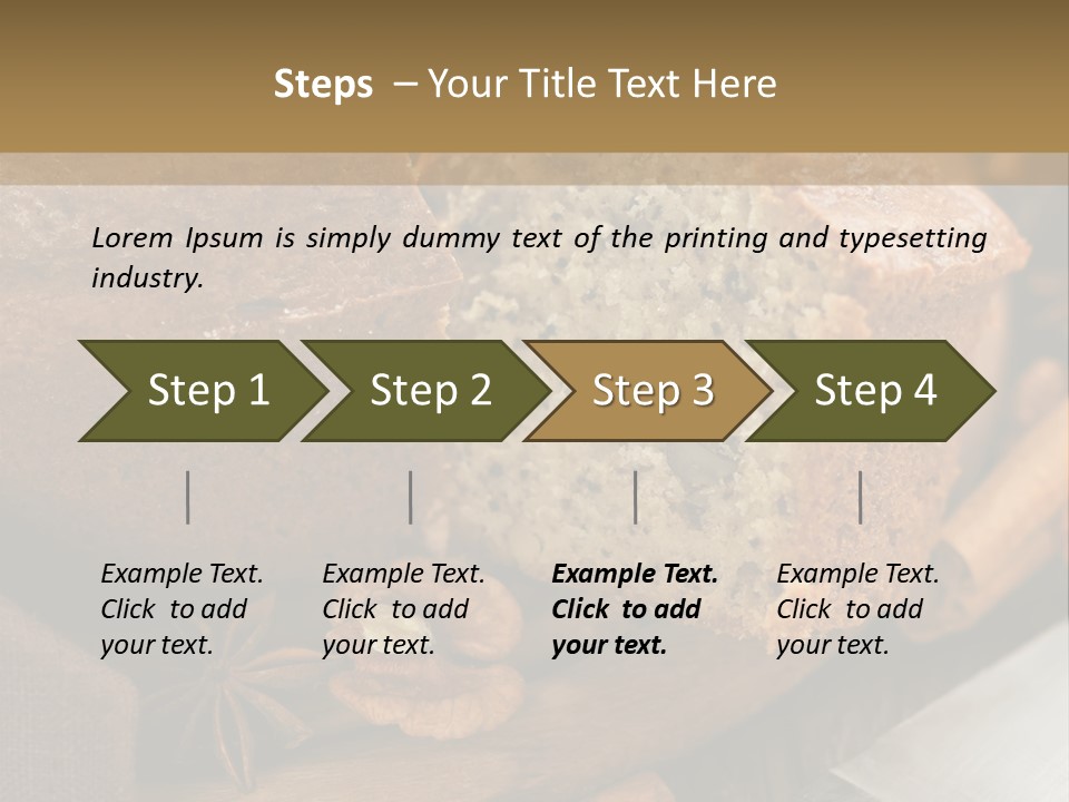 A Loaf Of Bread With Nuts On A Cutting Board PowerPoint Template