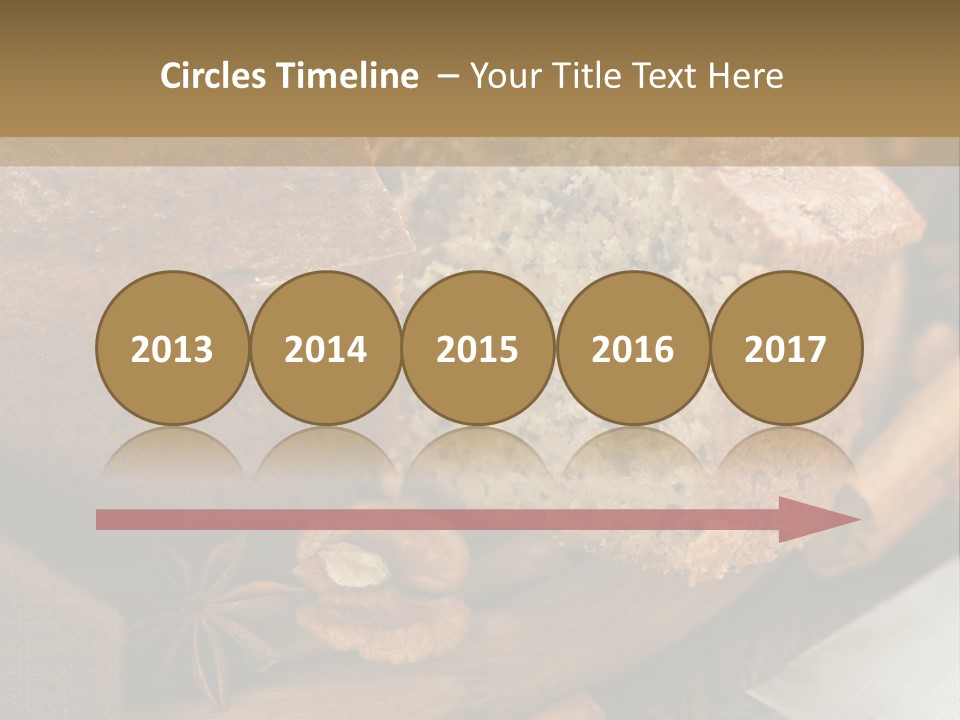 A Loaf Of Bread With Nuts On A Cutting Board PowerPoint Template