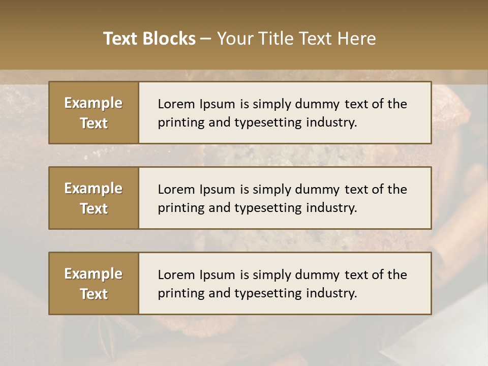 A Loaf Of Bread With Nuts On A Cutting Board PowerPoint Template