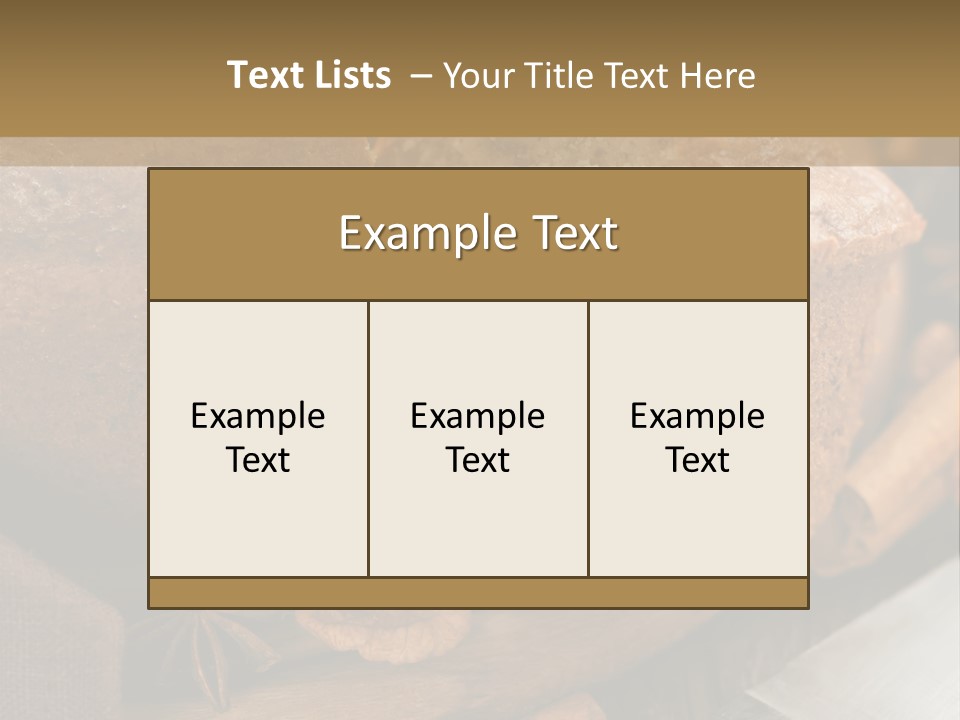 A Loaf Of Bread With Nuts On A Cutting Board PowerPoint Template