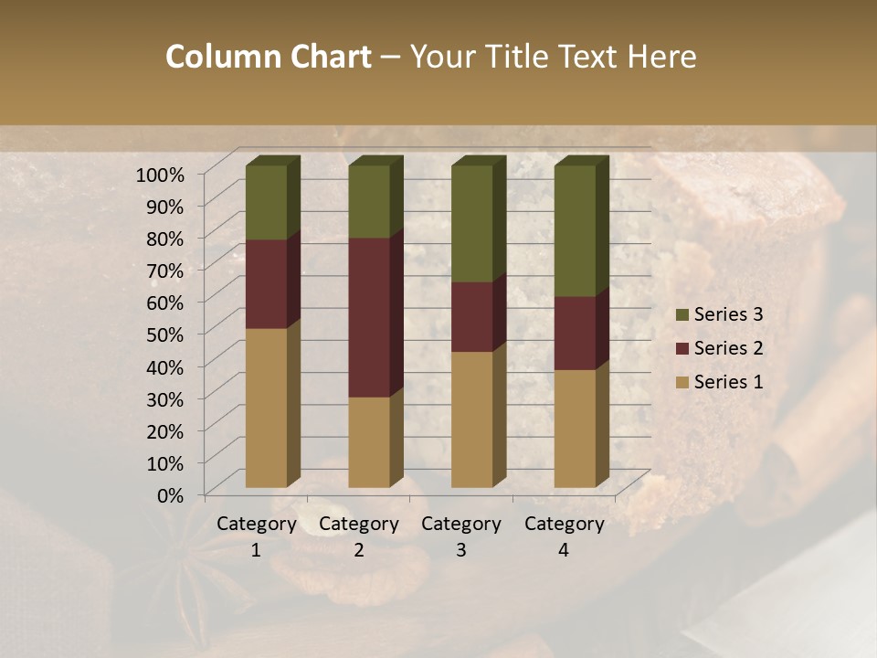 A Loaf Of Bread With Nuts On A Cutting Board PowerPoint Template