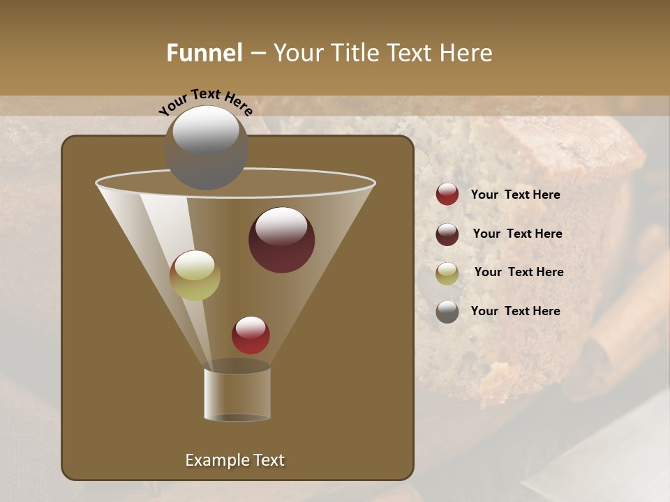 A Loaf Of Bread With Nuts On A Cutting Board PowerPoint Template
