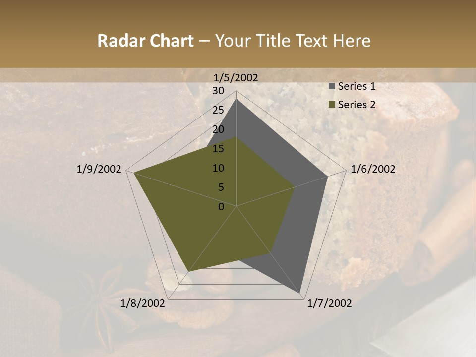 A Loaf Of Bread With Nuts On A Cutting Board PowerPoint Template