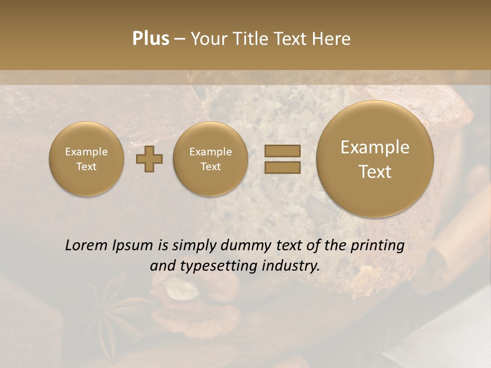 A Loaf Of Bread With Nuts On A Cutting Board PowerPoint Template