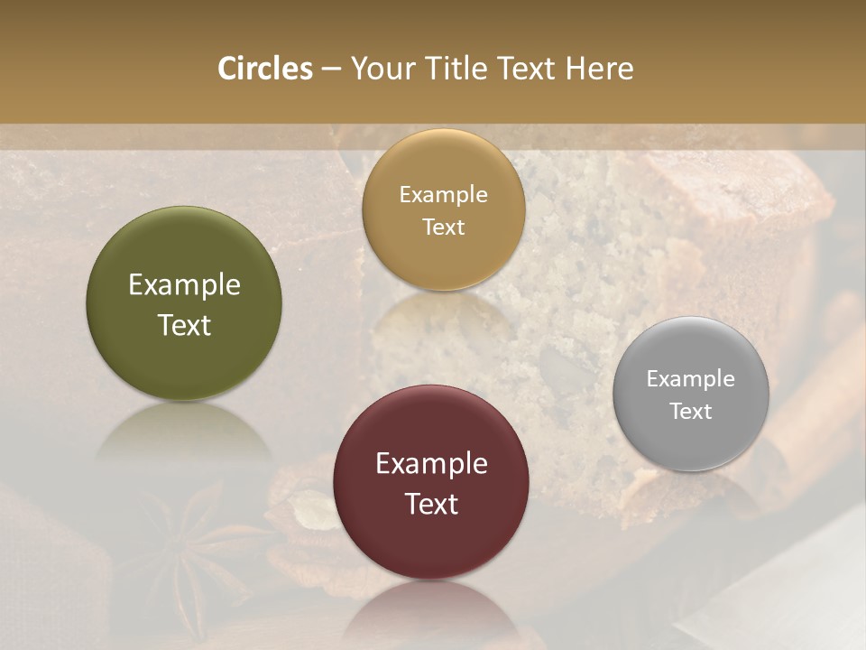 A Loaf Of Bread With Nuts On A Cutting Board PowerPoint Template