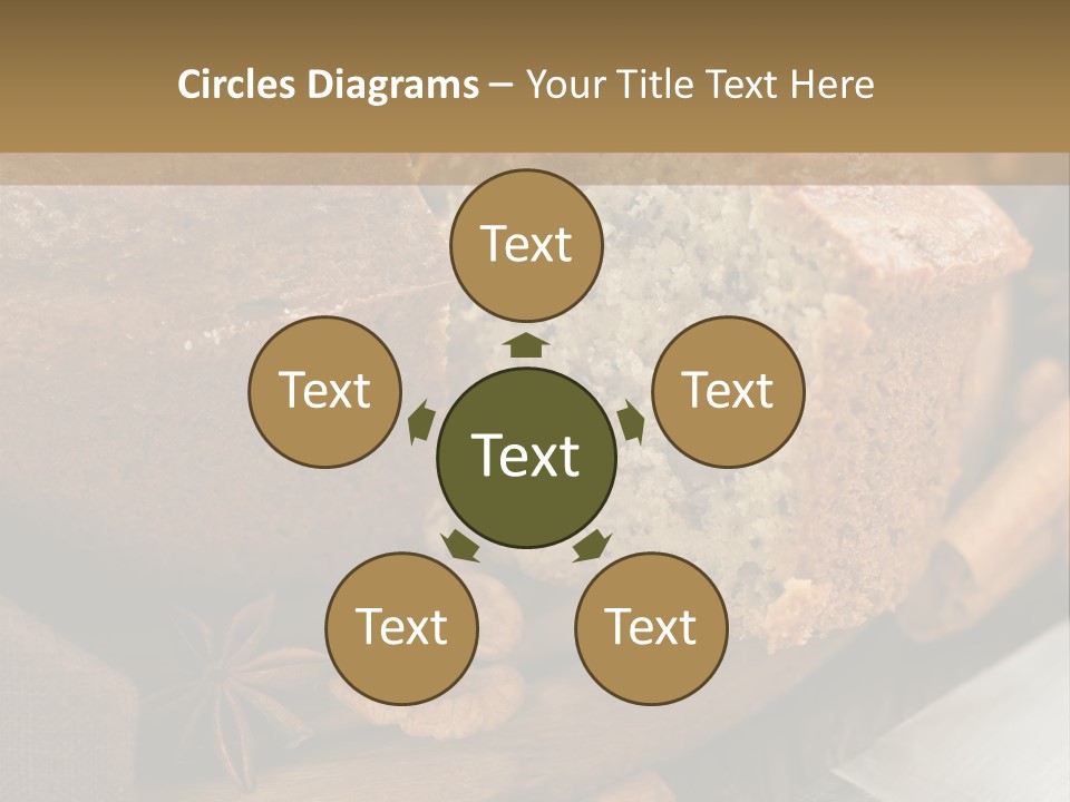 A Loaf Of Bread With Nuts On A Cutting Board PowerPoint Template