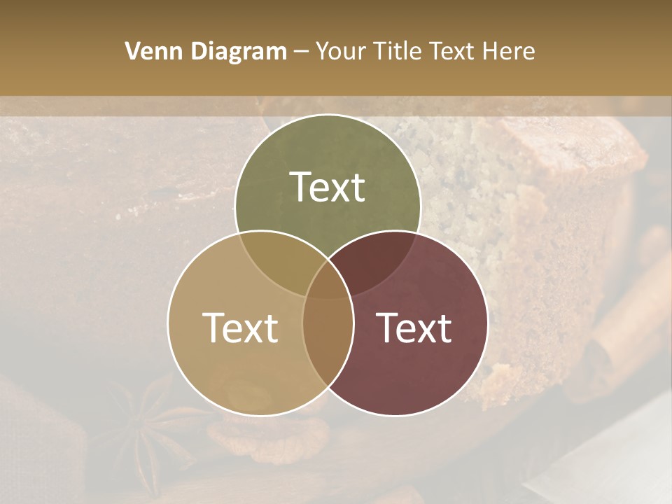 A Loaf Of Bread With Nuts On A Cutting Board PowerPoint Template