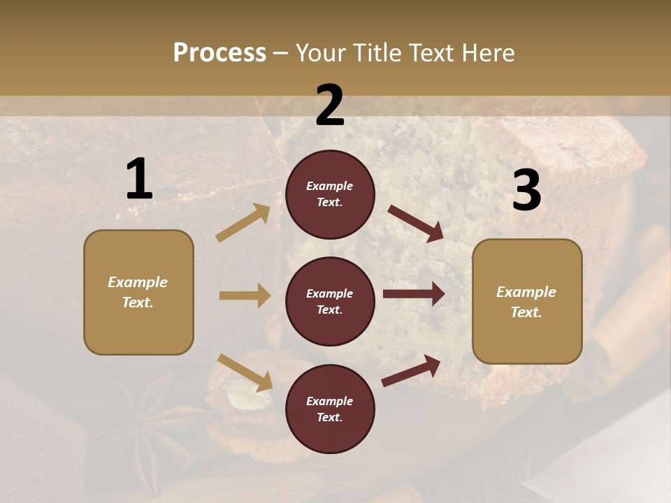 A Loaf Of Bread With Nuts On A Cutting Board PowerPoint Template