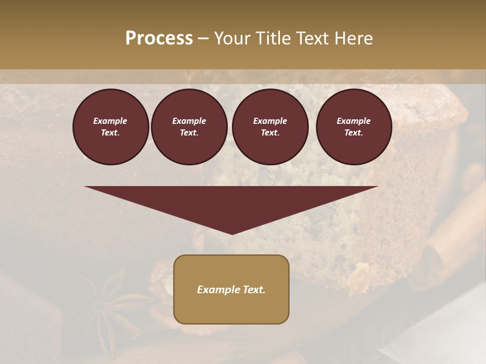 A Loaf Of Bread With Nuts On A Cutting Board PowerPoint Template