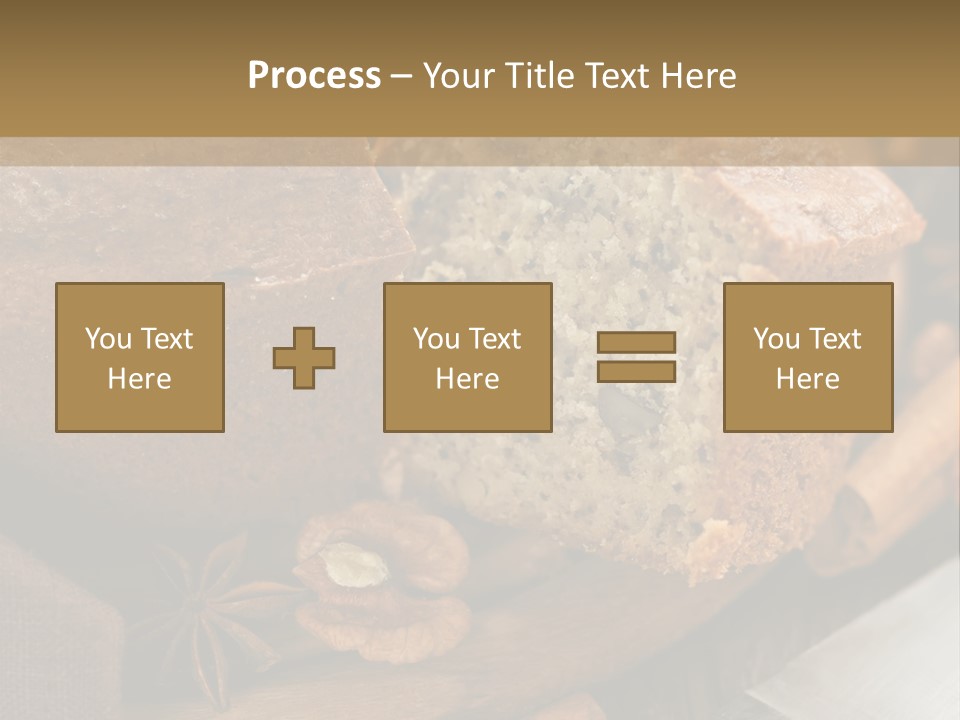 A Loaf Of Bread With Nuts On A Cutting Board PowerPoint Template
