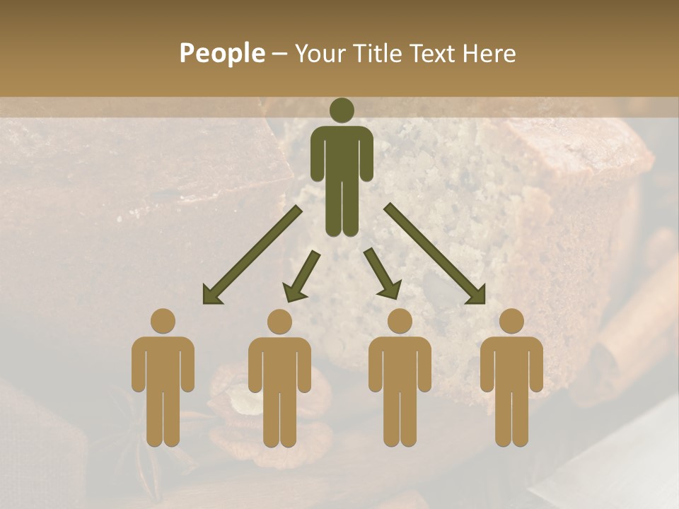 A Loaf Of Bread With Nuts On A Cutting Board PowerPoint Template