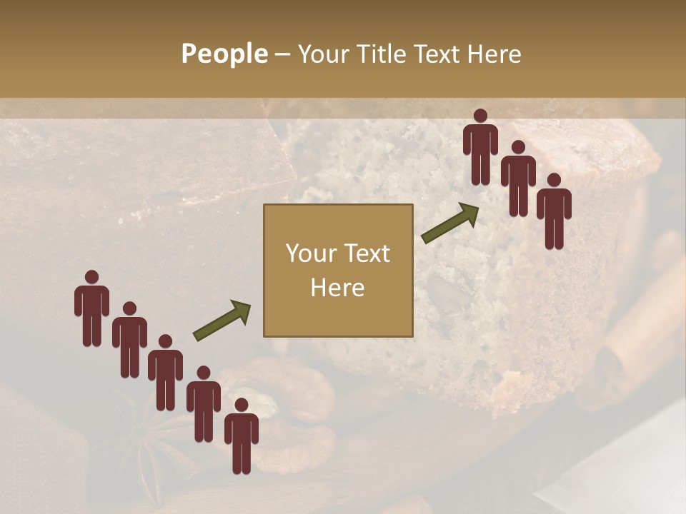 A Loaf Of Bread With Nuts On A Cutting Board PowerPoint Template