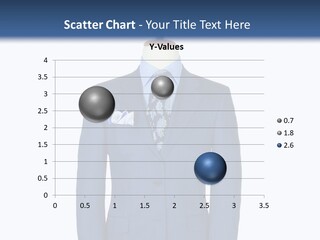 A Blue Suit And Tie On A Mannequin PowerPoint Template
