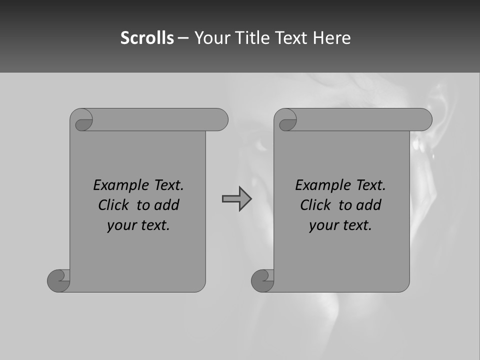 A Black And White Photo Of A Girl With Her Hands On Her Face PowerPoint Template