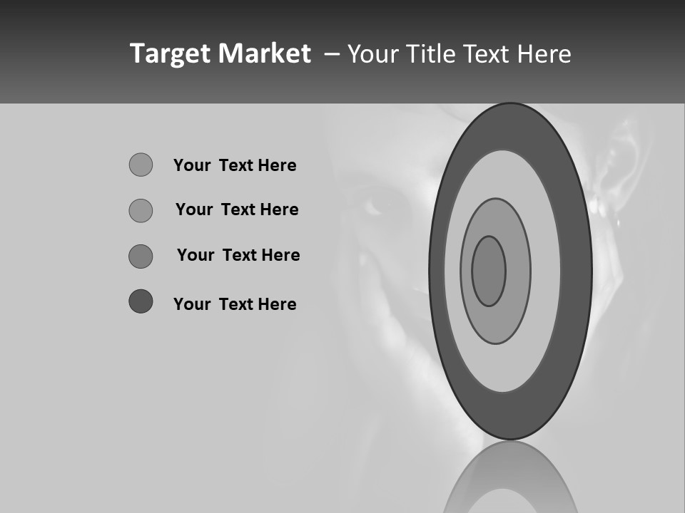 A Black And White Photo Of A Girl With Her Hands On Her Face PowerPoint Template